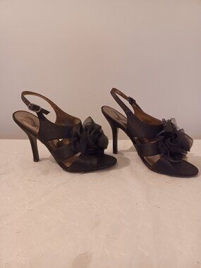 Nina Cleta Black Luster dress sandal